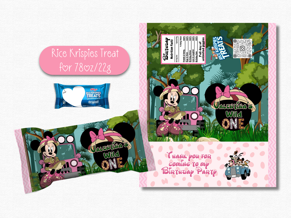 Minnie Safari Made to Order Templates- Digital Download- Made to Order Download