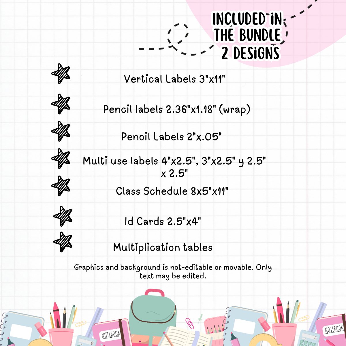 Pink Snoopy School Labels - Digital Download
