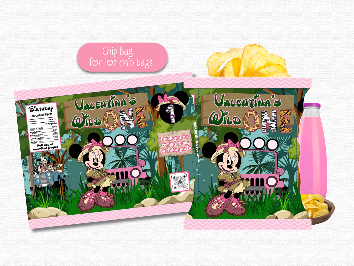 Minnie Safari Made to Order Templates- Digital Download- Made to Order Download