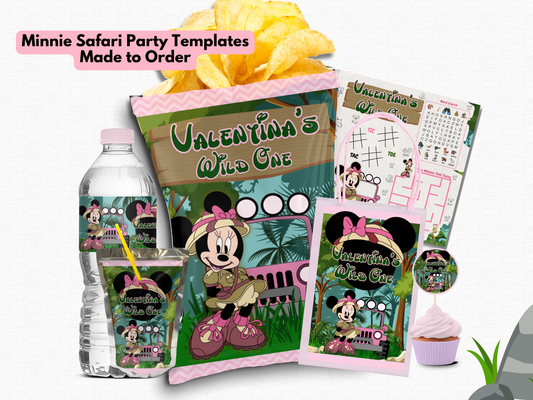 Minnie Safari Made to Order Templates- Digital Download- Made to Order Download
