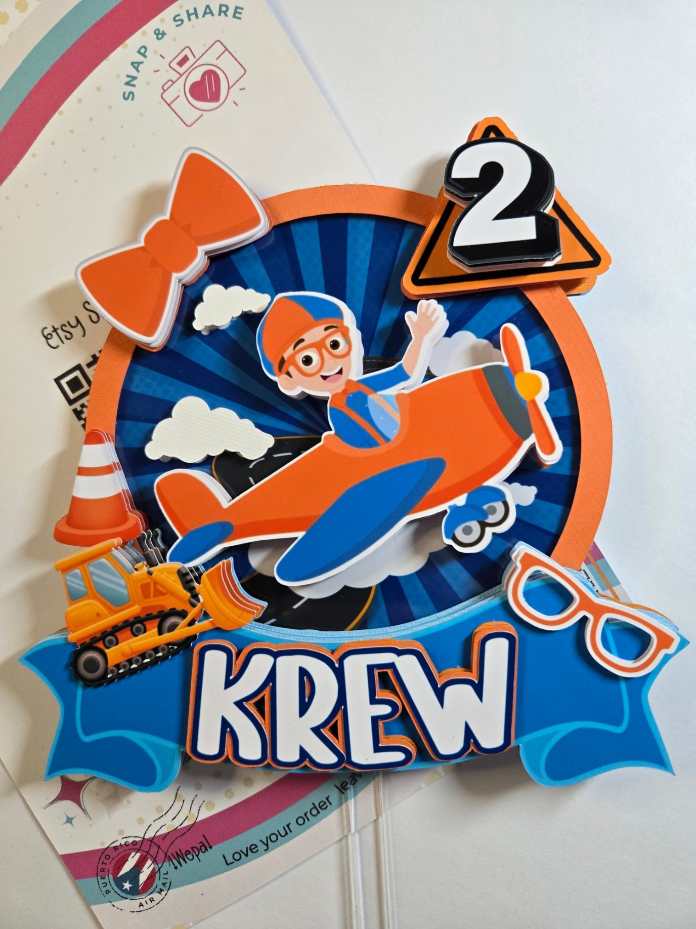 Blippi Cake Topper