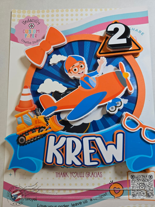 Blippi Cake Topper