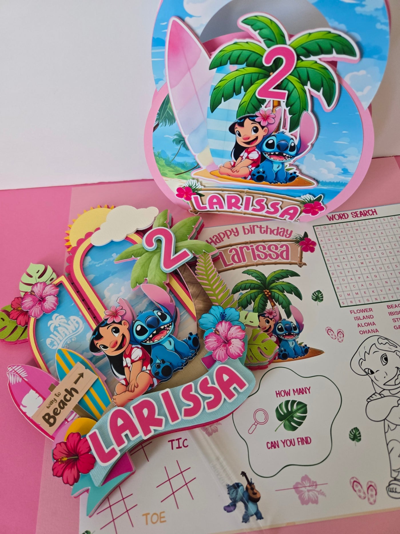 Lilo & Stitch Personalized Cake Topper