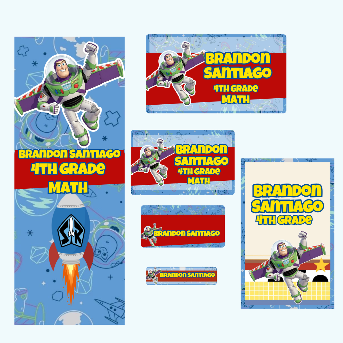 Toy Story School Label Bundle