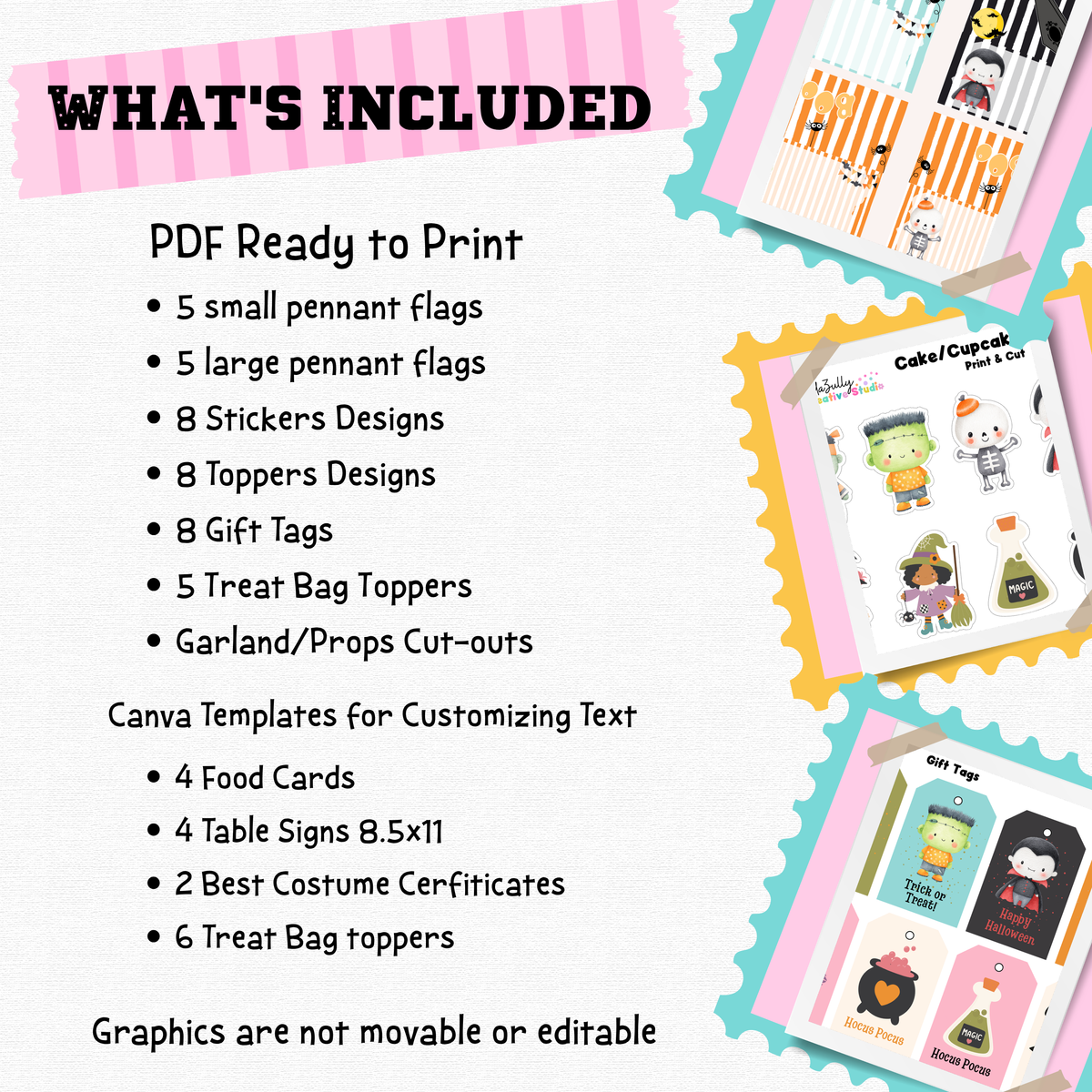 Spooky Cute Halloween Printable Party Collection | DIY Halloween Party Printables