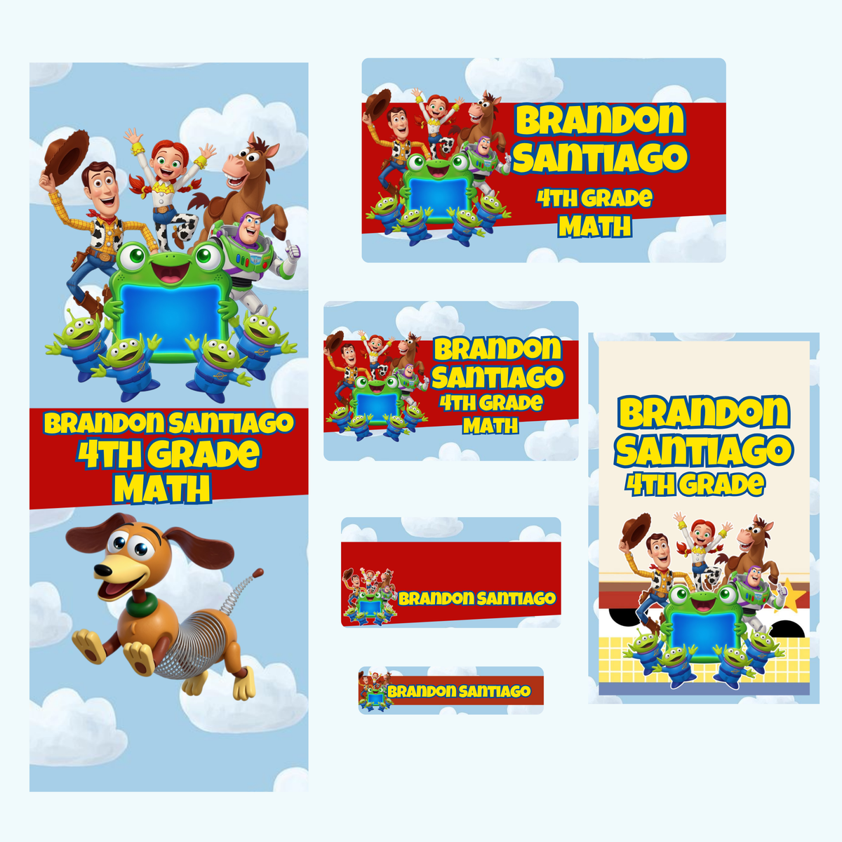 Toy Story School Label Bundle