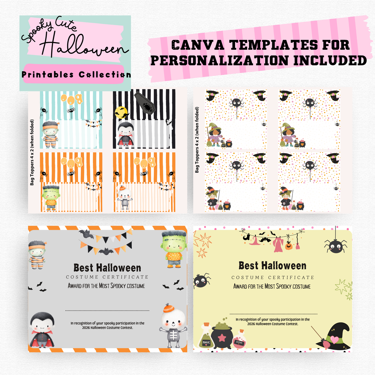 Spooky Cute Halloween Printable Party Collection | DIY Halloween Party Printables