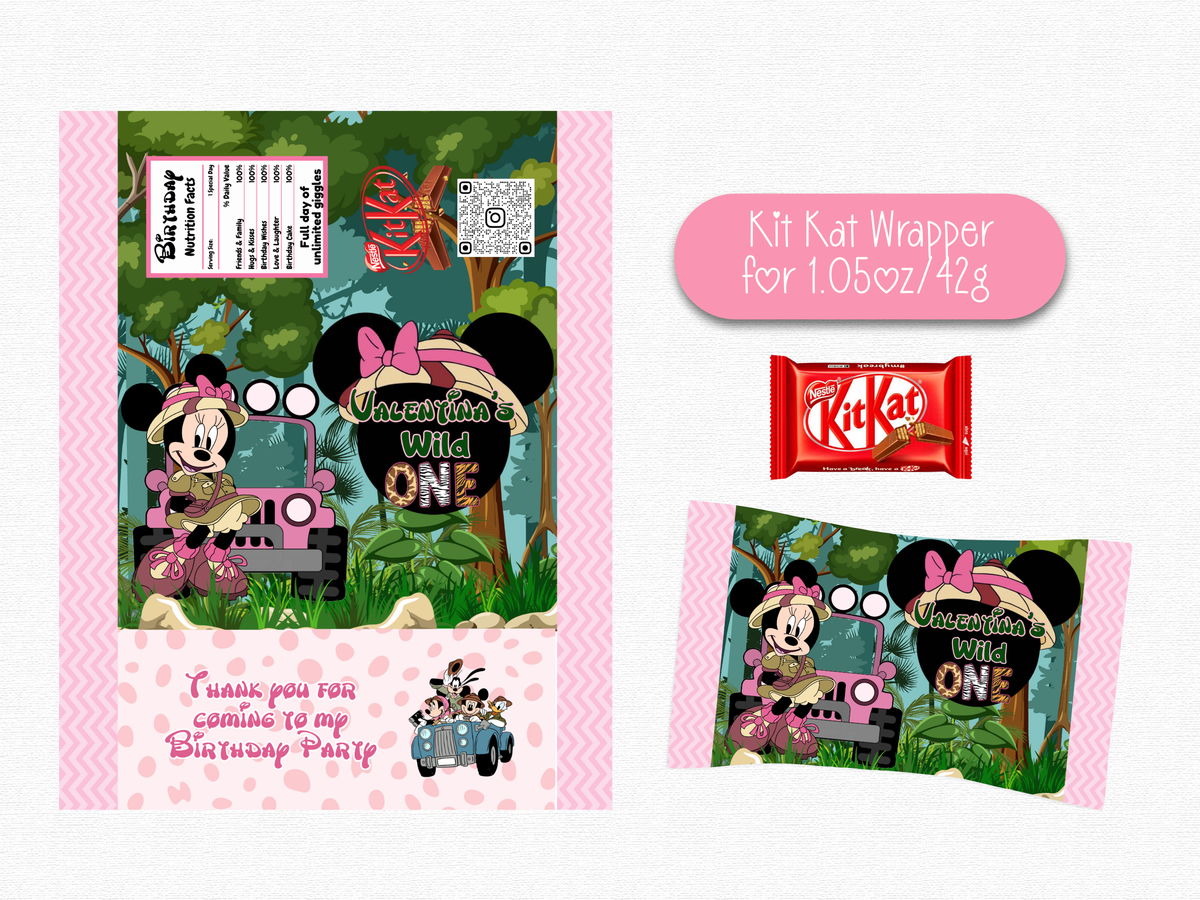 Minnie Safari Made to Order Templates- Digital Download- Made to Order Download