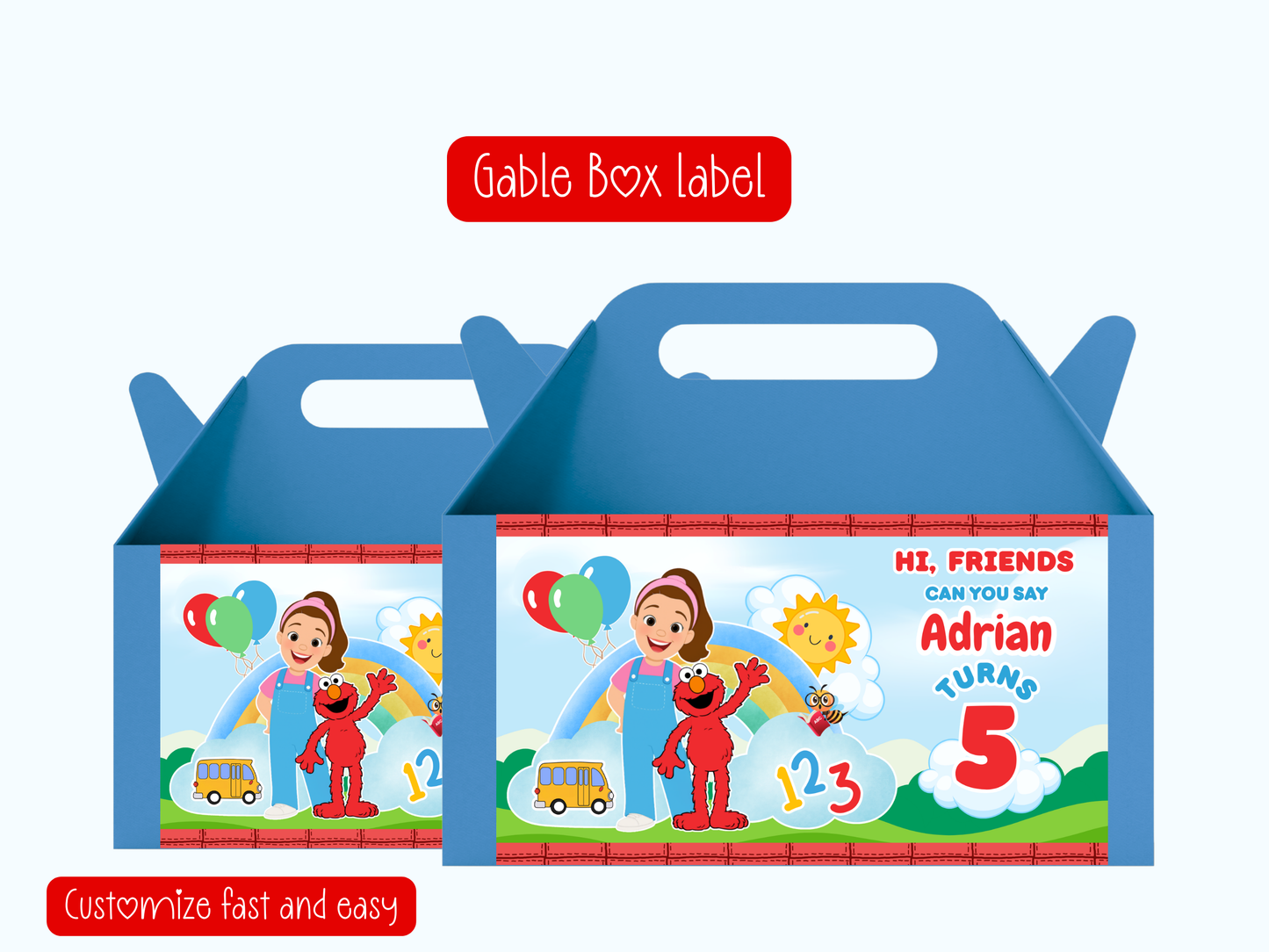 Ms Rachel and Elmo Printable Party Bundle | Canva Editable| Instant Download