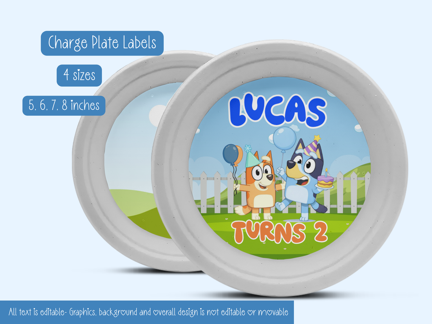 Bluey Inspired Birthday Party Bundle Template | Editable Canva Party Decorations