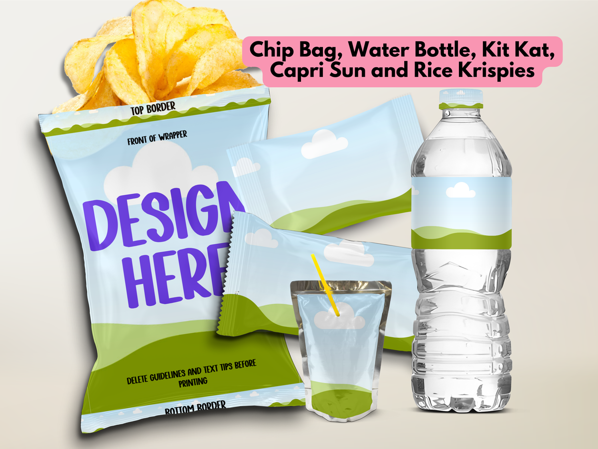 Party Favor Mockup & Template Bundle | Party Favor Seller Kit