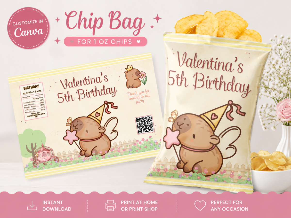 Capibara Birthday Printable Bundle