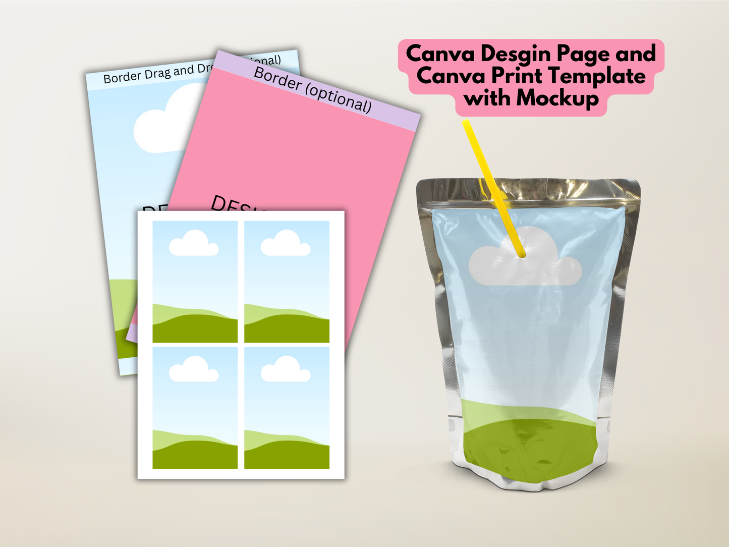 Party Favor Mockup & Template Bundle | Party Favor Seller Kit