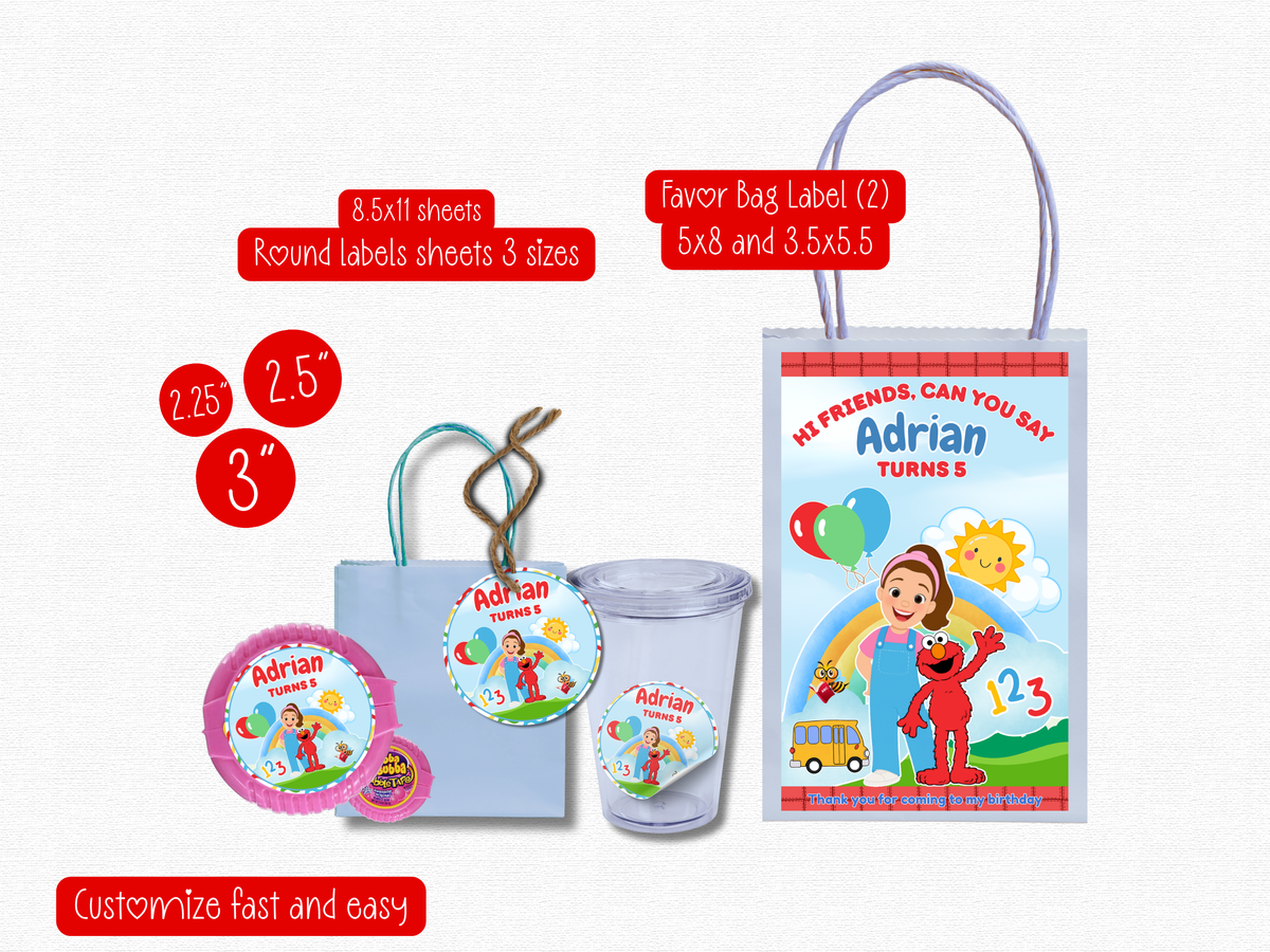 Educational Show Birthday Party Bundle | Canva Templates (Digital Download)