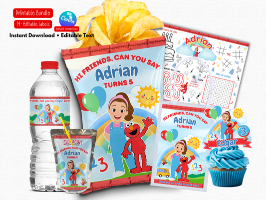 Educational Show Birthday Party Bundle | Canva Templates (Digital Download)