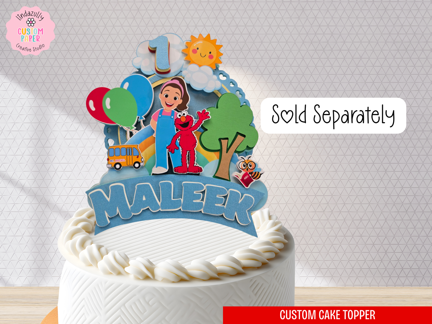 MS Rachel And Elmo Printables| Mini Birthday Party Bundle | Canva Templates (Digital Download)