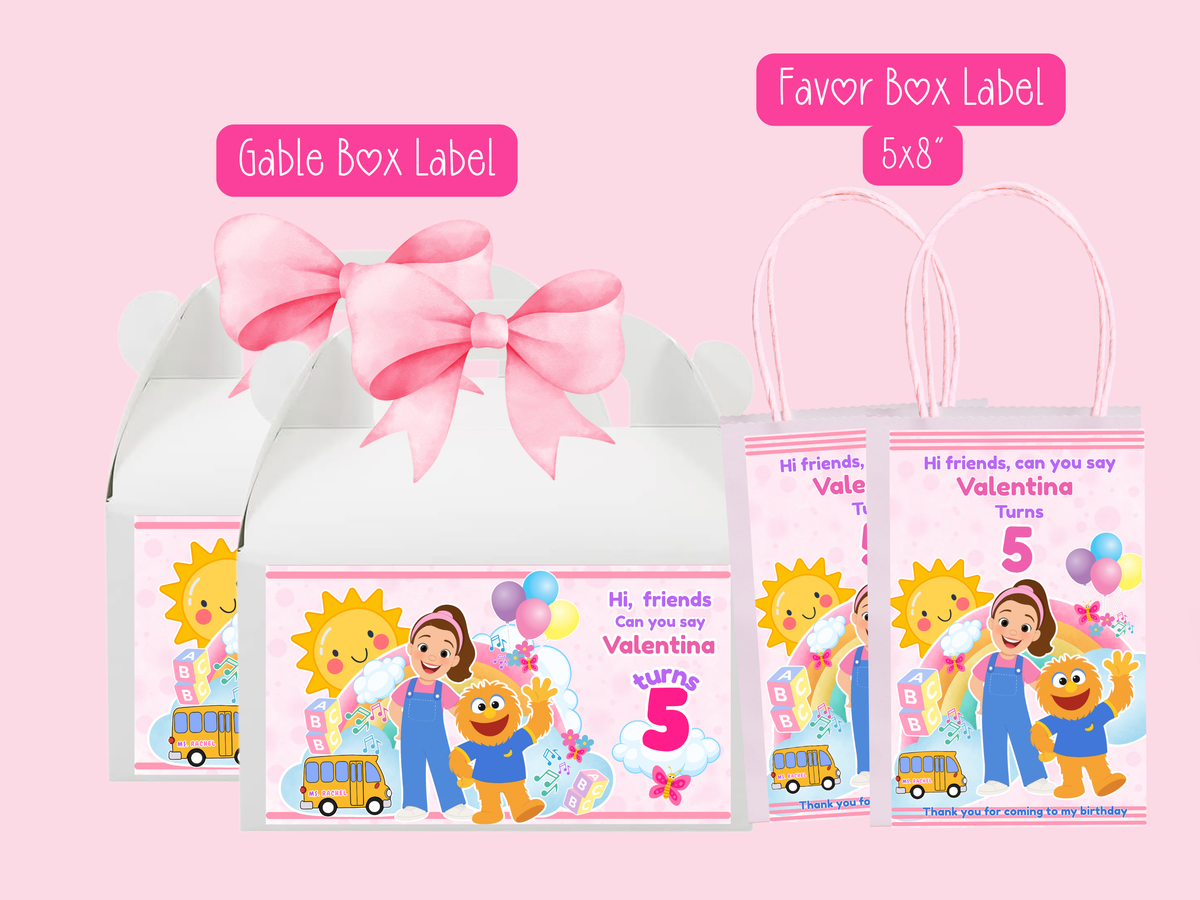 MS Rachel Inspired Printable Party Bundle Kit (Digital file) Personalize in Canva