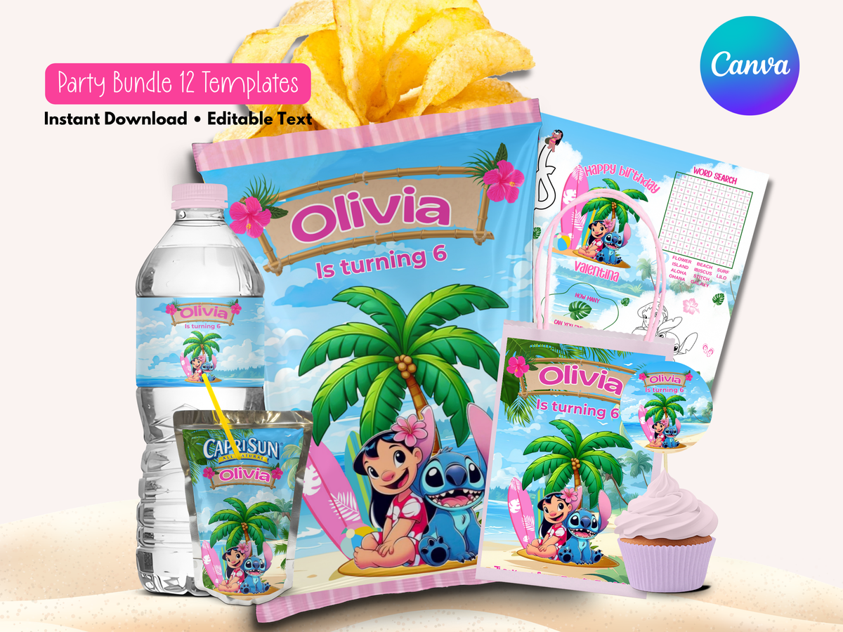 Lilo & Stitch Party Printable Bundle