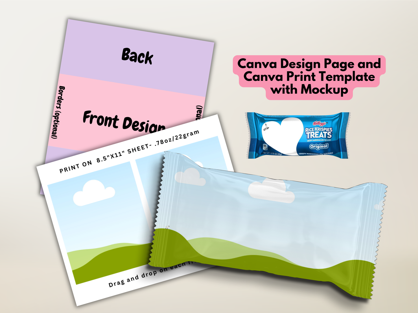 Party Favor Mockup & Template Bundle | Party Favor Seller Kit