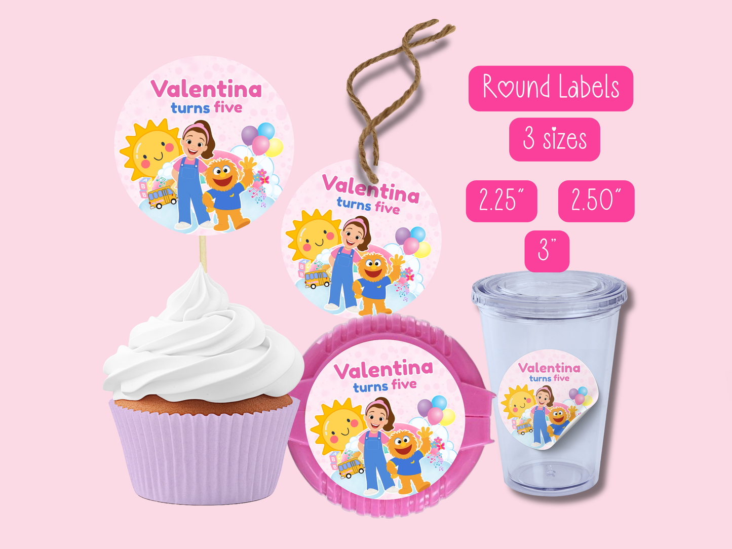 MS Rachel Inspired Printable Party Bundle Kit (Digital file) Personalize in Canva