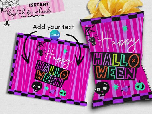 Halloween Candy Bags | Chip Bags, (Digital Download)