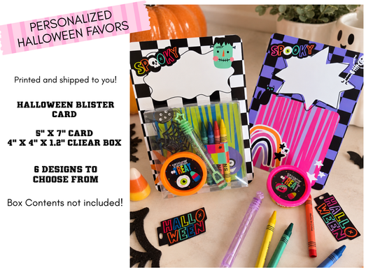 Personalized Halloween Candy Card